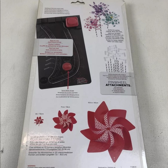 PINWHEEL‎ PUNCH BOARD WE R MEMORY KEEPERS CRAFT TOOL - Picture 2 of 5